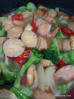 Foto resep Cah Brokoli Udang Tofu
