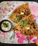 Aloo Methi Stuffed Paratha (Samosa Style)