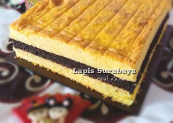 Resep Mudah Cake Lapis Surabaya ala Didi (Premium) Lezat Mantap