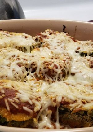 A picture of Zuccinni Parmesean.