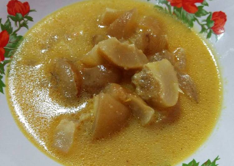 Resep Gulai kuning kikil Lezat