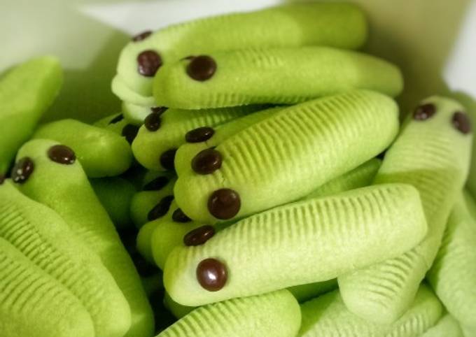 Caterpillars Pandan Cookies