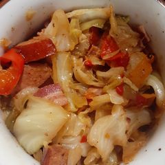 A picture of Cabbage Jambalaya.