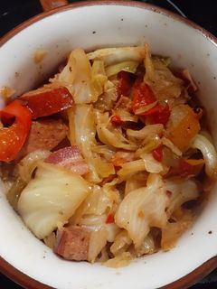 A picture of Cabbage Jambalaya.