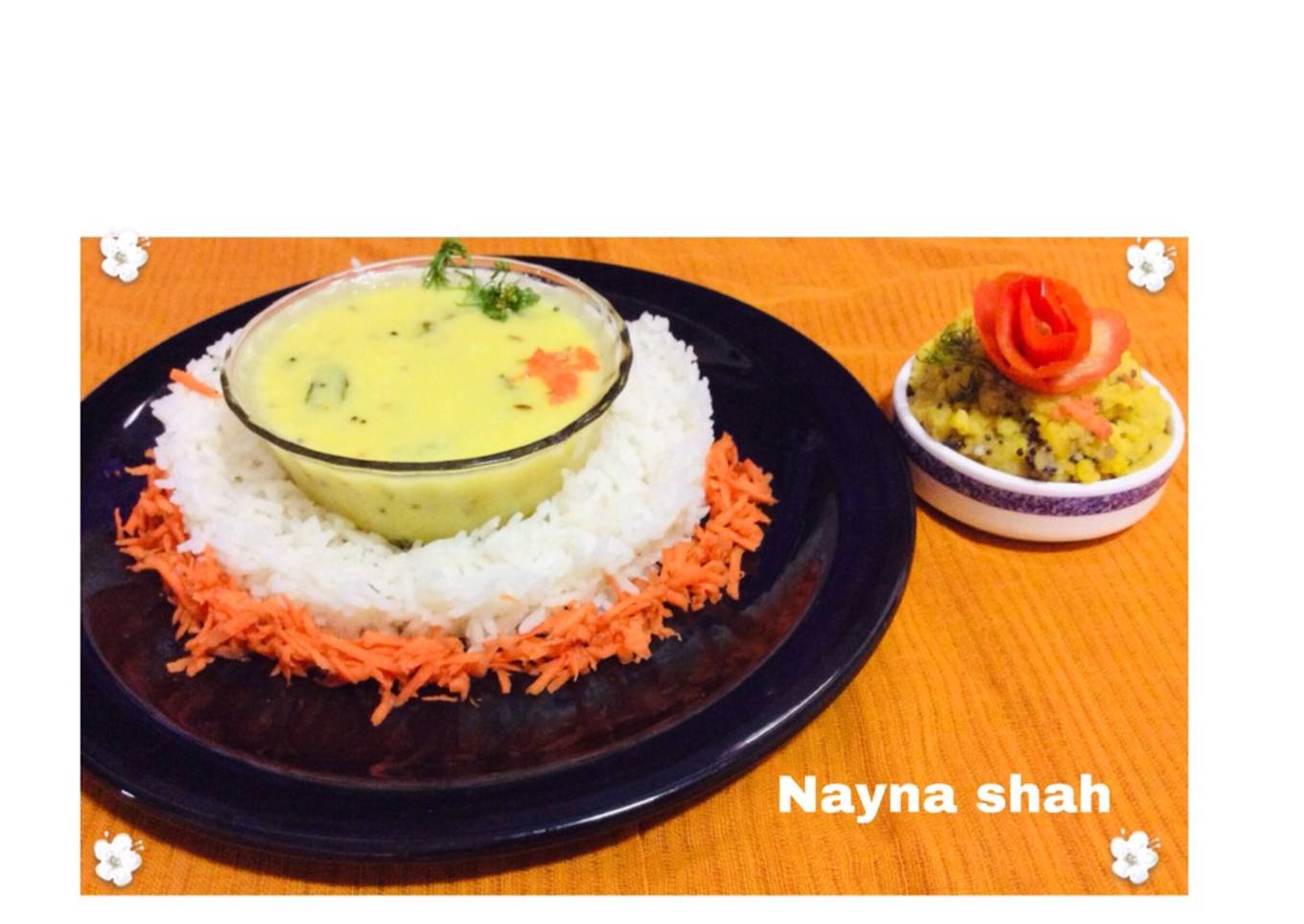 Dal,rice,kadhi