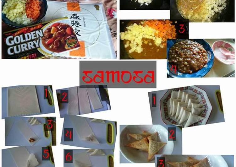 Langkah Mudah untuk Membuat Samosa india dengan Kare Jepang #beranibaking, Enak Banget