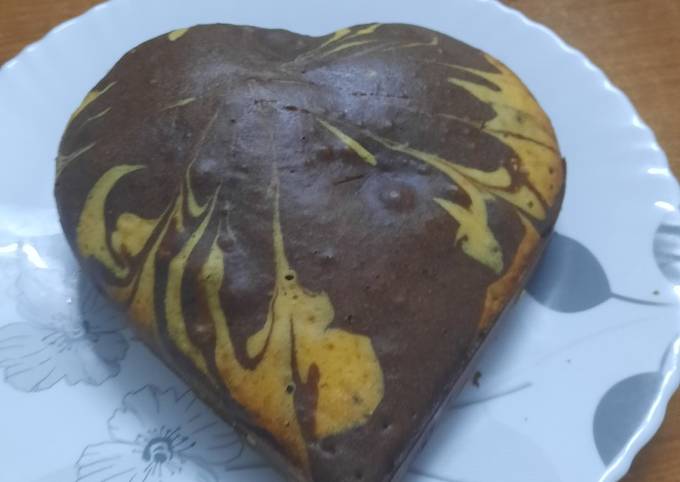 Recipe of Super Quick Cocoa & Vanilla Tea Cake