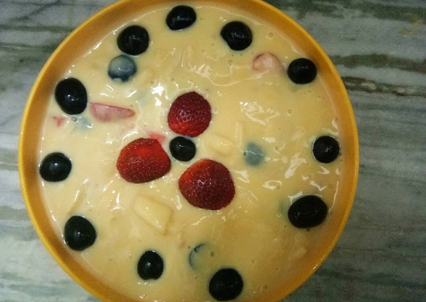 Fruit custard