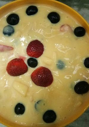 A picture of Fruit custard.