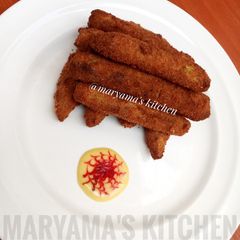 A picture of Crunchy egg fingers.