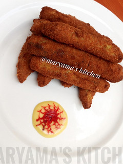 A picture of Crunchy egg fingers.