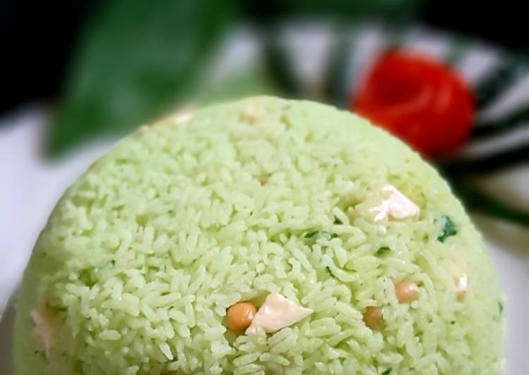 How to Make Perfect Spinach Rice with roasted Paneer &amp; Peanut