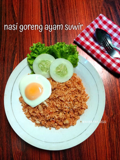 Foto resep Nasi goreng ayam suwir