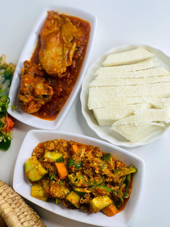 A picture of Yam with egg sauce.