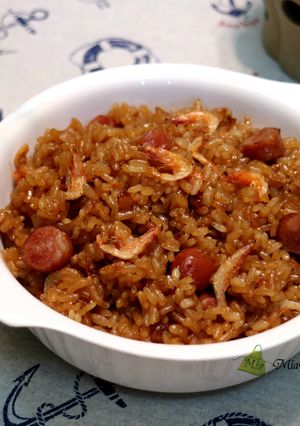 香腸櫻花蝦油飯 [電子鍋版] 的食譜成品照片