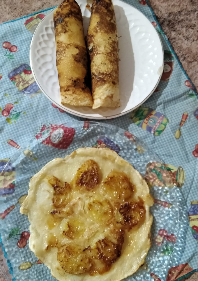 Una foto de Panqueques de banana
