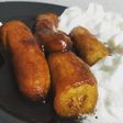 Plátano flameado con caramelo de café