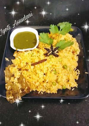 A picture of Onion pulao Sindhi Special Bhughal Rice.