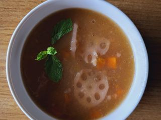 Lotus stem soup
