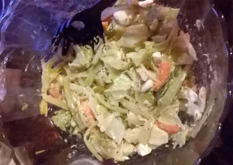 Cabbage and eggs salad