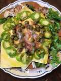 California Farm Cured Carpaccio Cheese Salad