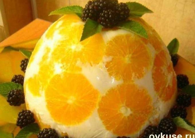 Оригинальный желейный торт «Апельсины в йогурте», рецепт с фото — ремонты-бмв.рф