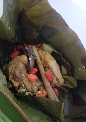 Foto resep Pepes ayam magicom