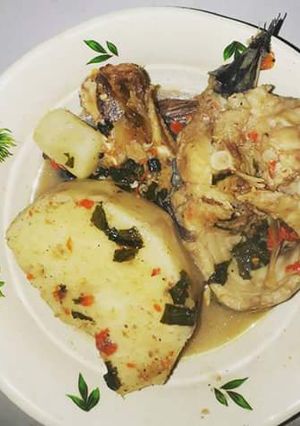 A picture of Yam peppersoup.