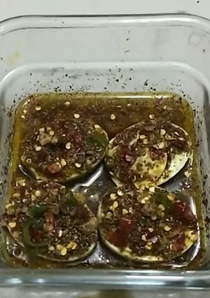 A picture of Egg Pickle.