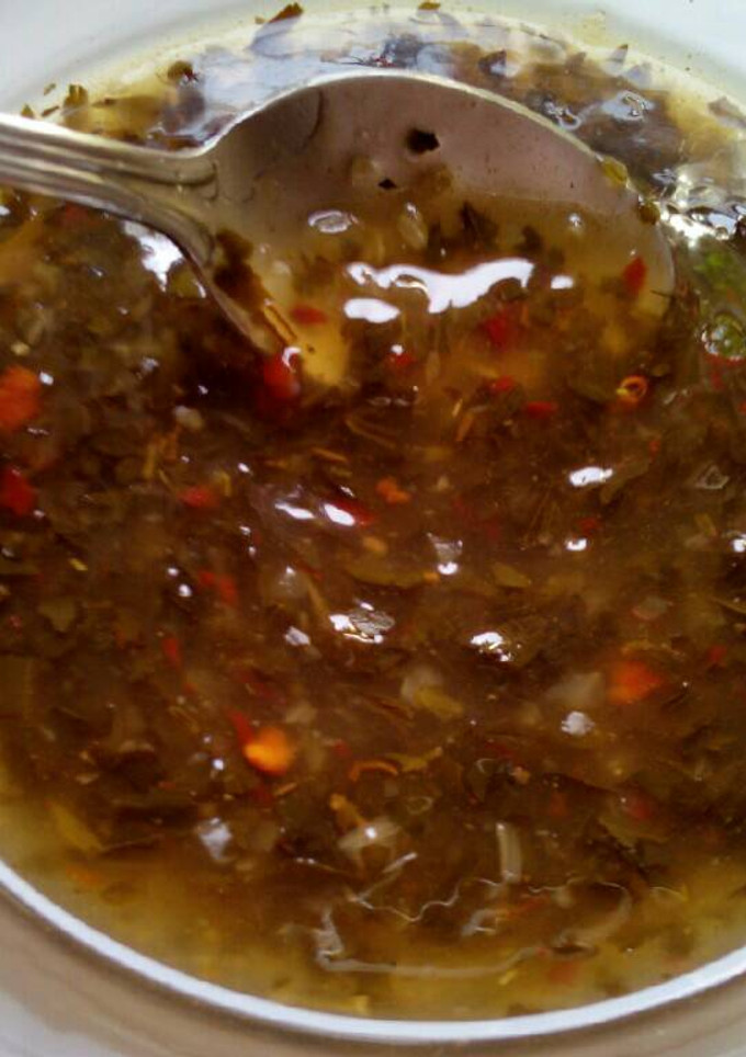 Una foto de Salsa chimichurri casera