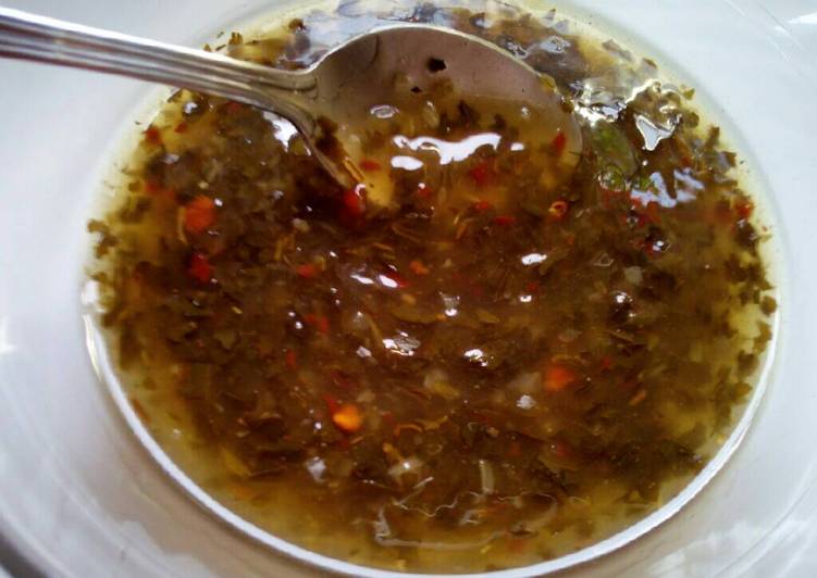 Salsa chimichurri casera