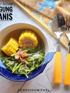 Foto resep Sayur bayam jagung manis