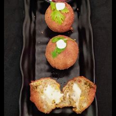 A picture of Corn Cheese ball.