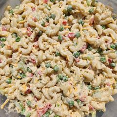 A picture of Jeannie's Macaroni Salad.