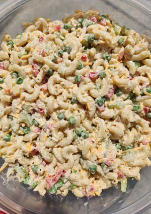 A picture of Jeannie's Macaroni Salad.