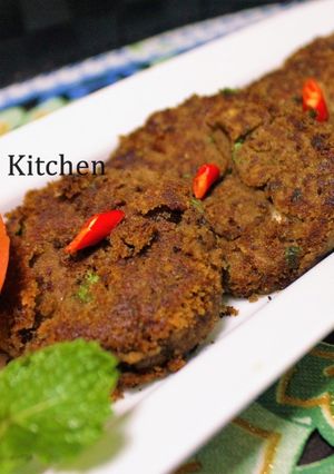 A picture of Smoked Veg. Galouti Kebab.