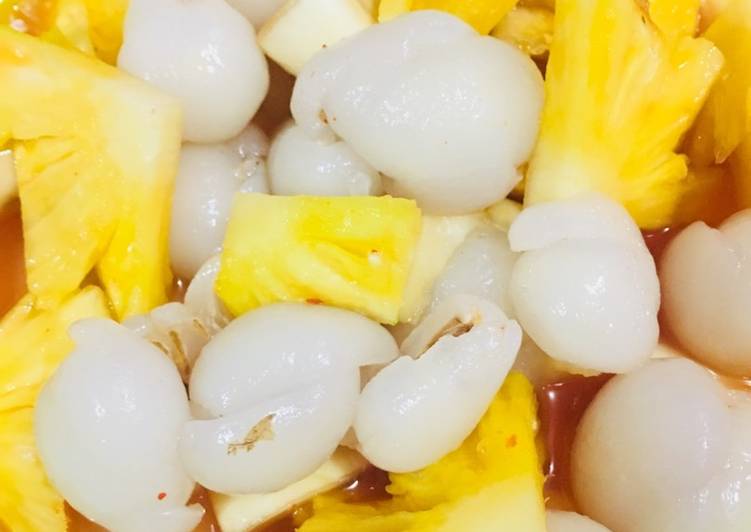 Resep masakan Asinan rambutan nanas | Cara Bikin Asinan rambutan nanas Yang Enak Banget