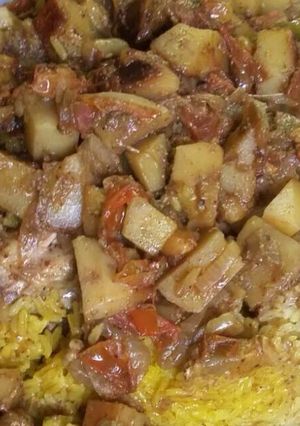 صورة لوصفة عمل برياني الدجاج