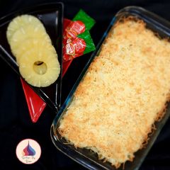 A picture of Baked Macaroni With Pineapple.