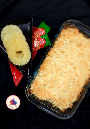 A picture of Baked Macaroni With Pineapple.