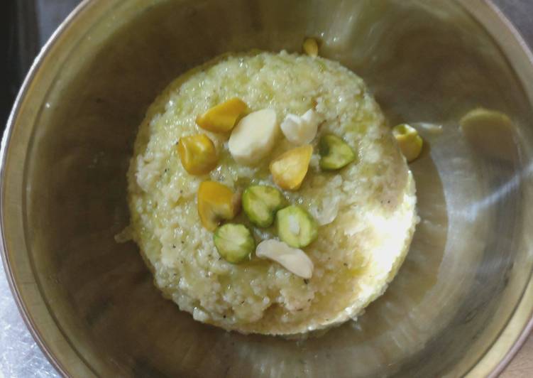 Recipe of Quick Bottle Gourd Halwa With Sister&#39;se Unconditional Love