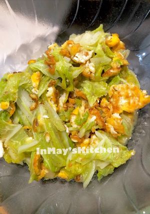Foto resep Sawi Putih cah Telur