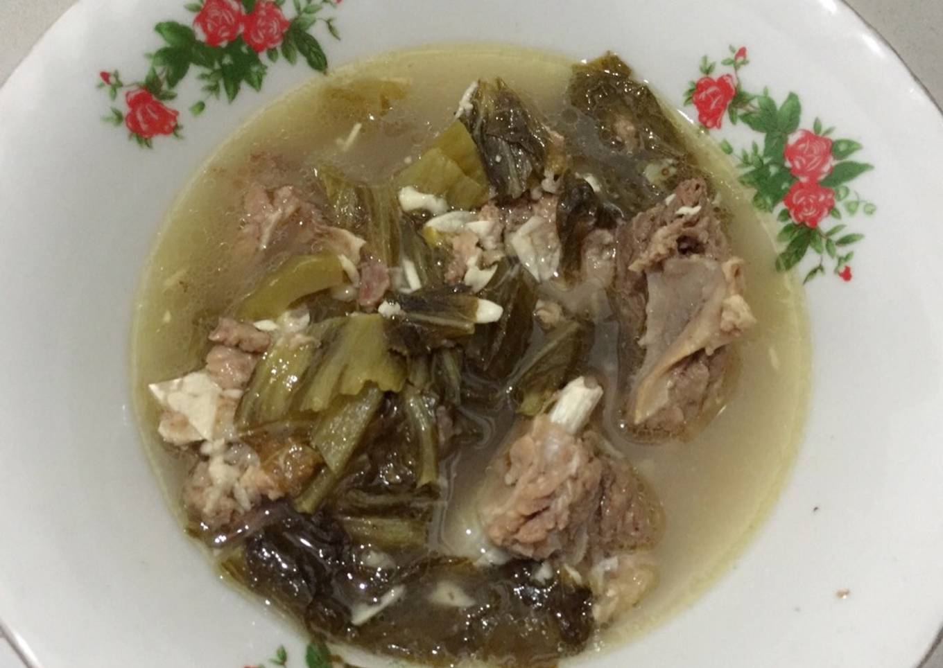 Baikut sayur asin simple (non halal)