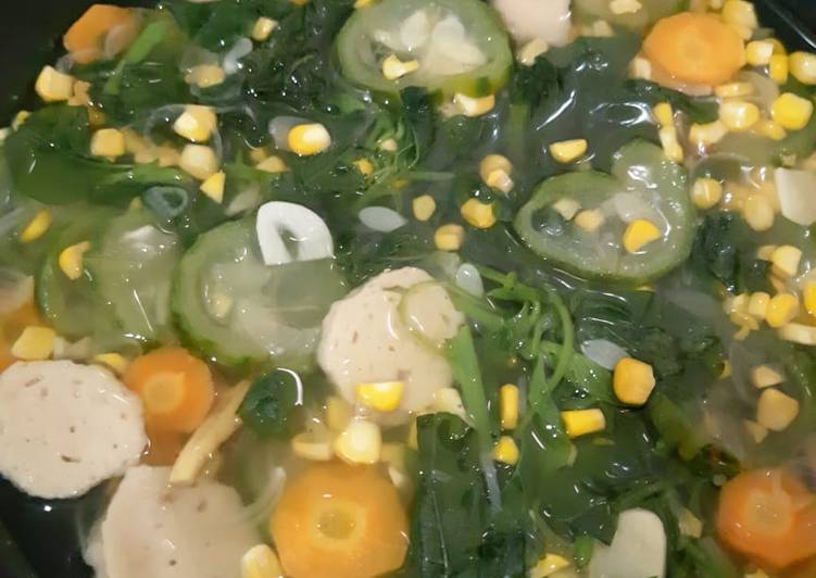 Cara termudah untuk Campuran Di RumahSayur bening bayam segaar.