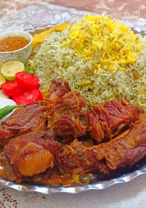 عکسی از دستور چلو گوشت