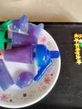Butterfly pea flower ice candy and popsicle
