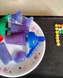 Butterfly pea flower ice candy and popsicle