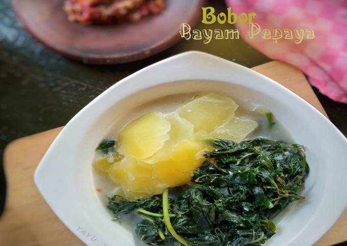 Yuk intip, Resep memasak Jangan Bobor Bayam Pepaya yang lezat