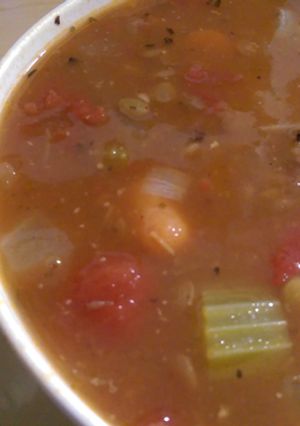 A picture of Italian Lentil Soup.