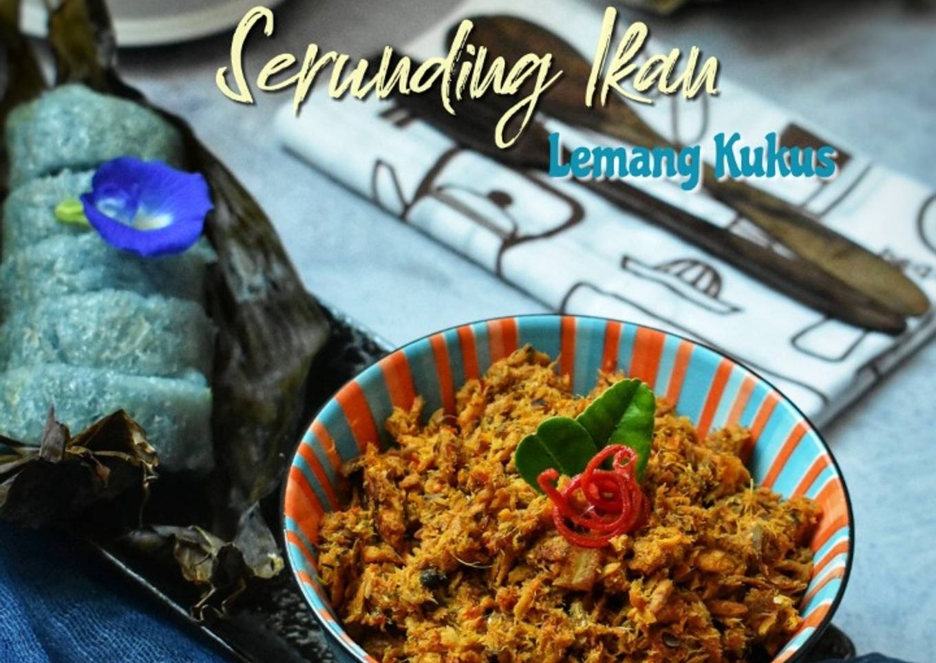 Ikan Serunding dengan Lemang Rebus by Telang Flower #fish